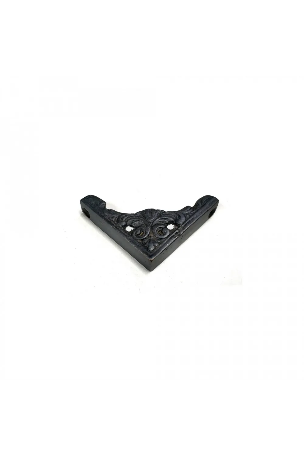 Antika Tarz Dekoratif Pirinç Köşe Süsü - 58x58 Mm, Oksit