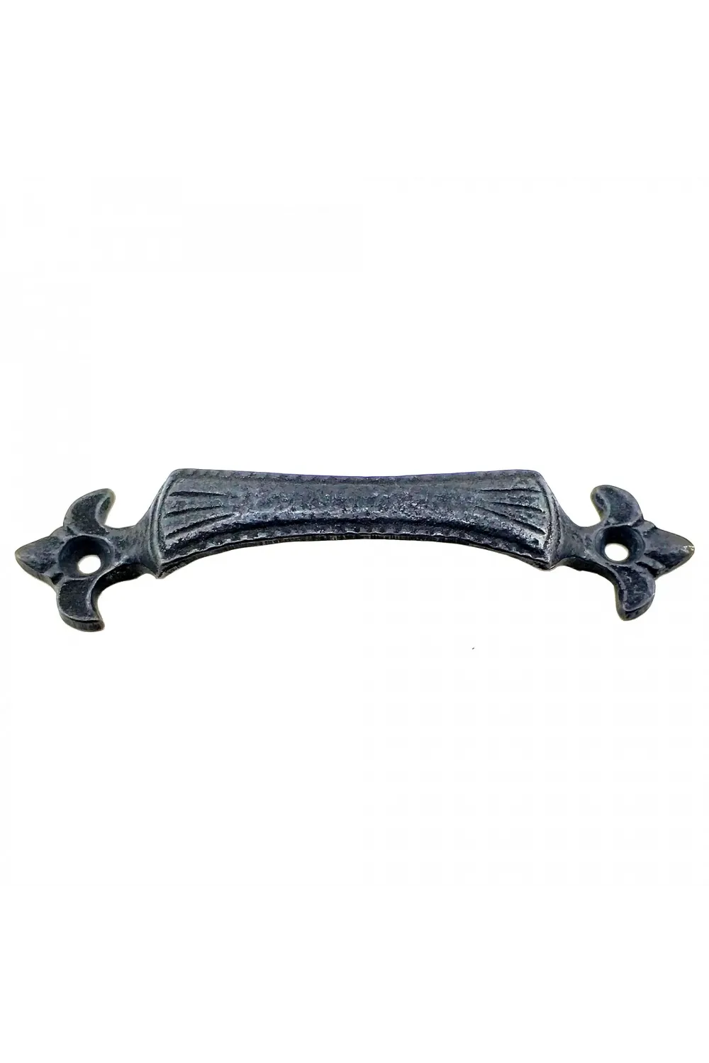Antika Tarz Dekoratif Pirinç Lale Mobilya Kulbu - 27x115 Mm, Oksit