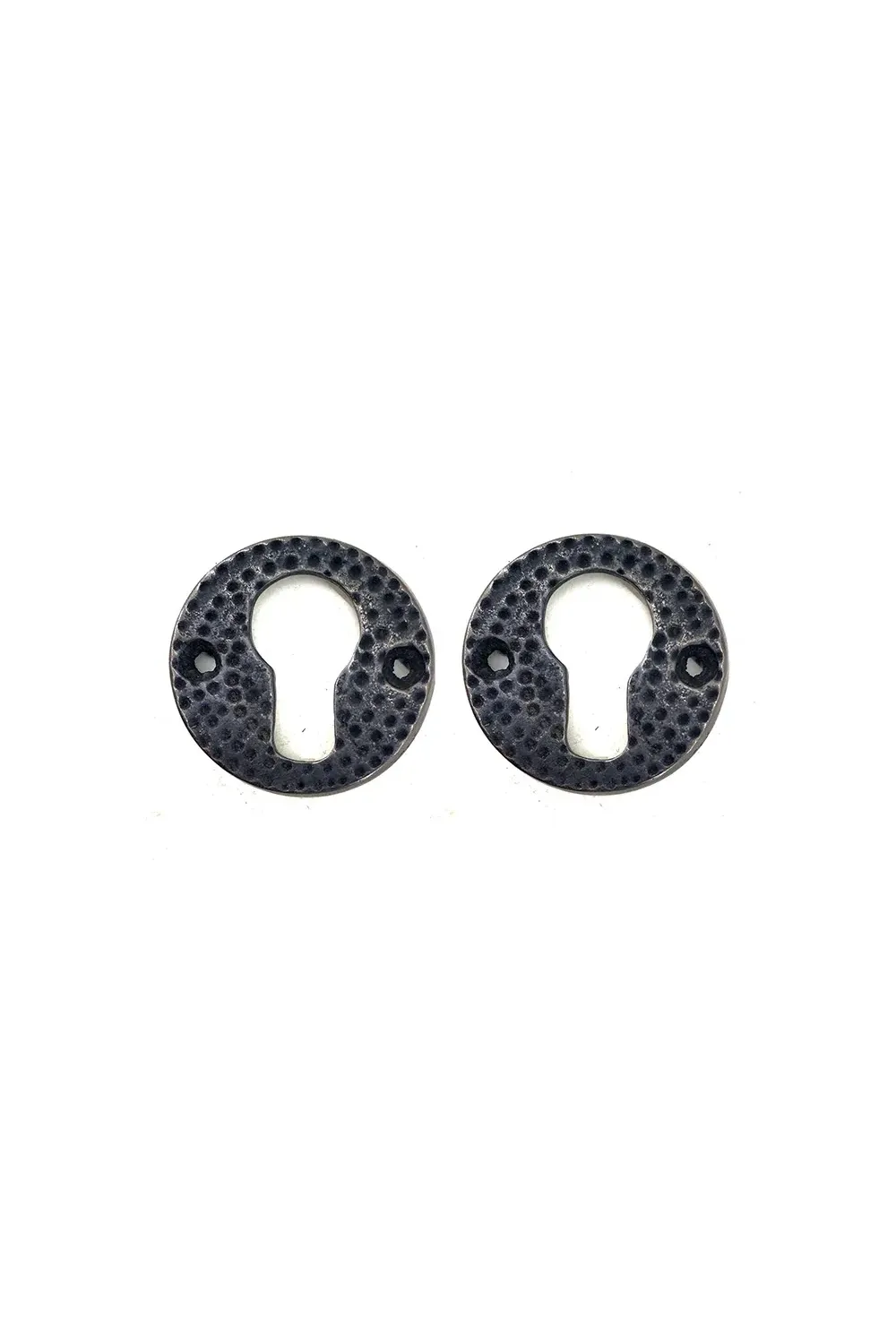 Antika Tarz Dekoratif Pirinç Oda Kilit Rozeti - 49mm, Oksit