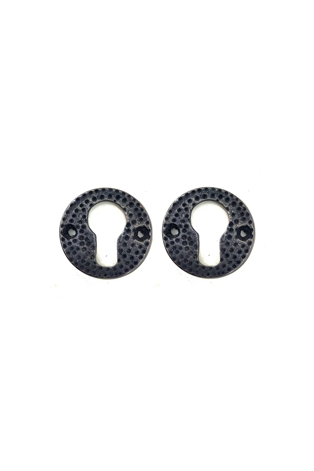 Antika Tarz Dekoratif Pirinç Oda Kilit Rozeti - 49mm, Oksit