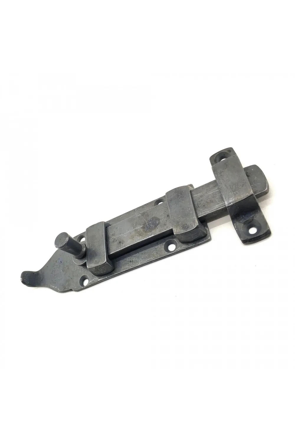 Antika Tarz Dekoratif Pirinç Yassı Kapı Sürgüsü - 35x145 Mm, Oksit