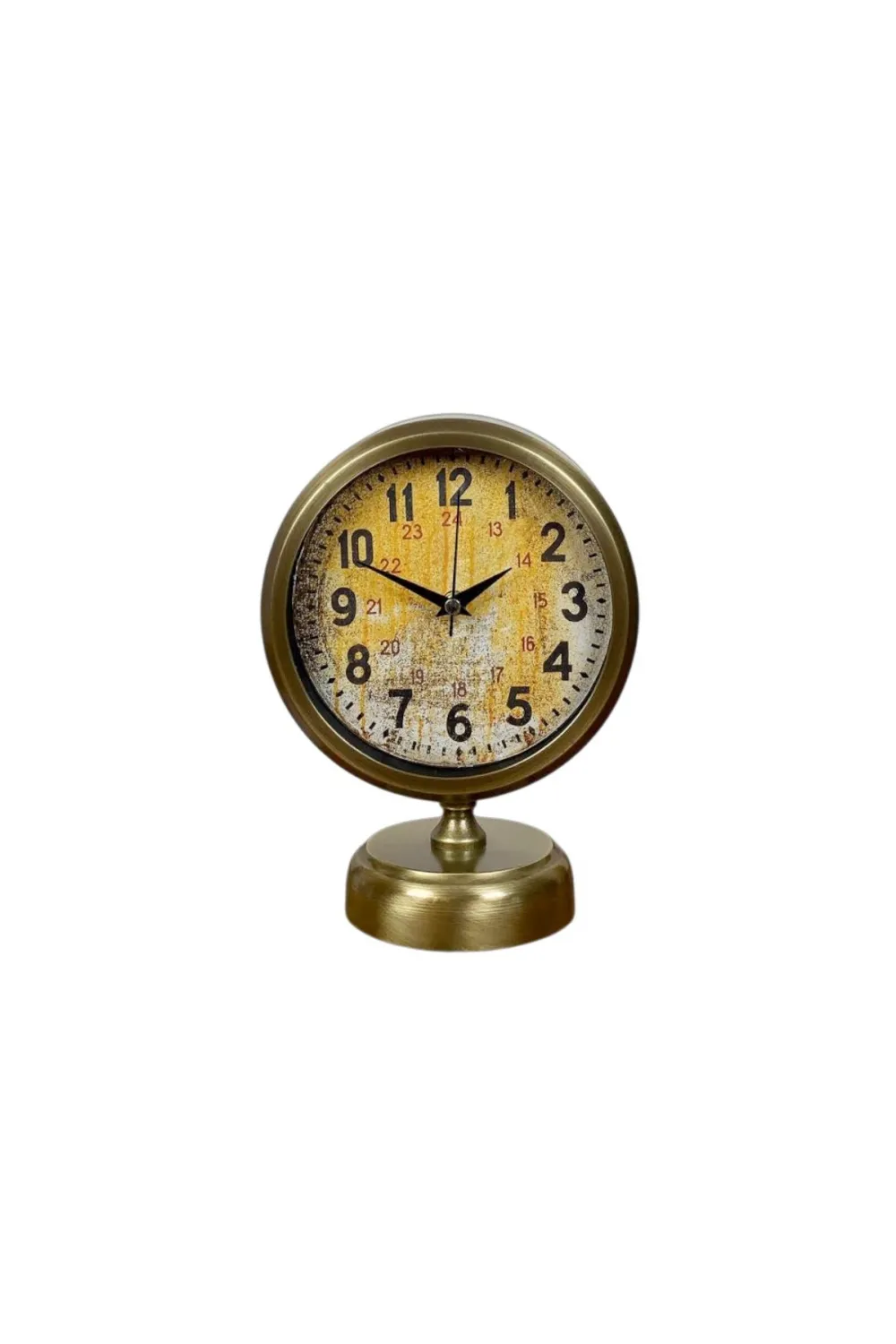 Antique Touch 25x20 Eskitme Metal Masa Saati
