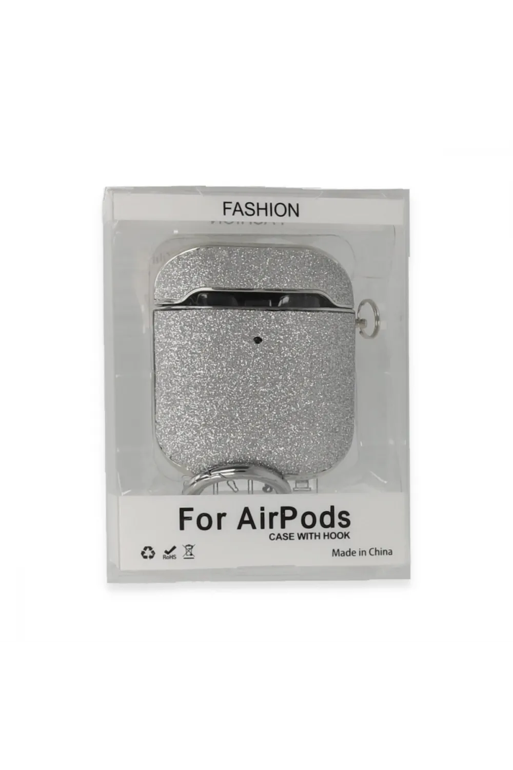 Apple Airpods 2 (2.nesil) Spell Simli Kılıf - Gümüş