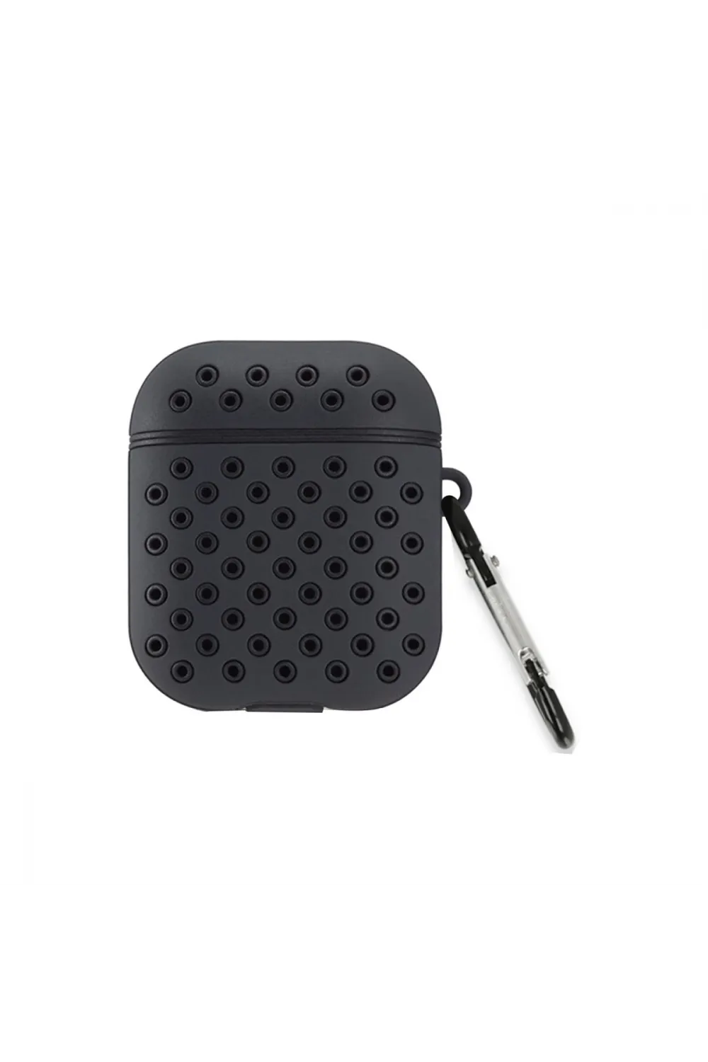 Apple Airpods 2 (2.nesil) Spor Delikli Kılıf - Siyah-siyah