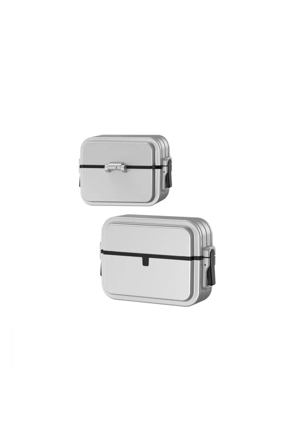 Apple Airpods 3 (3.nesil) 404 Kilitli Kılıf - Gri