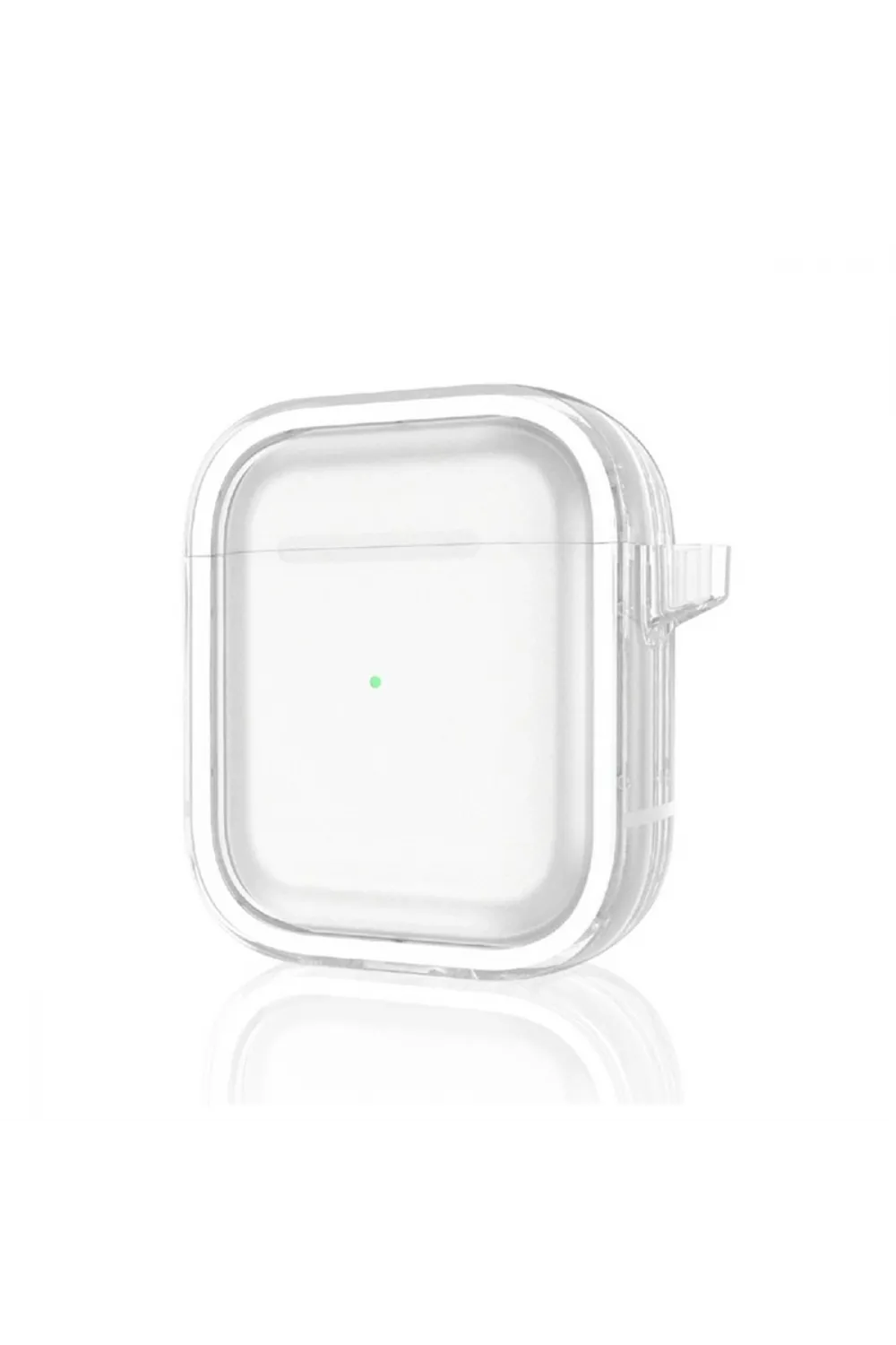 Apple Airpods 4 (4.nesil) Shiny Şeffaf Kılıf - Beyaz