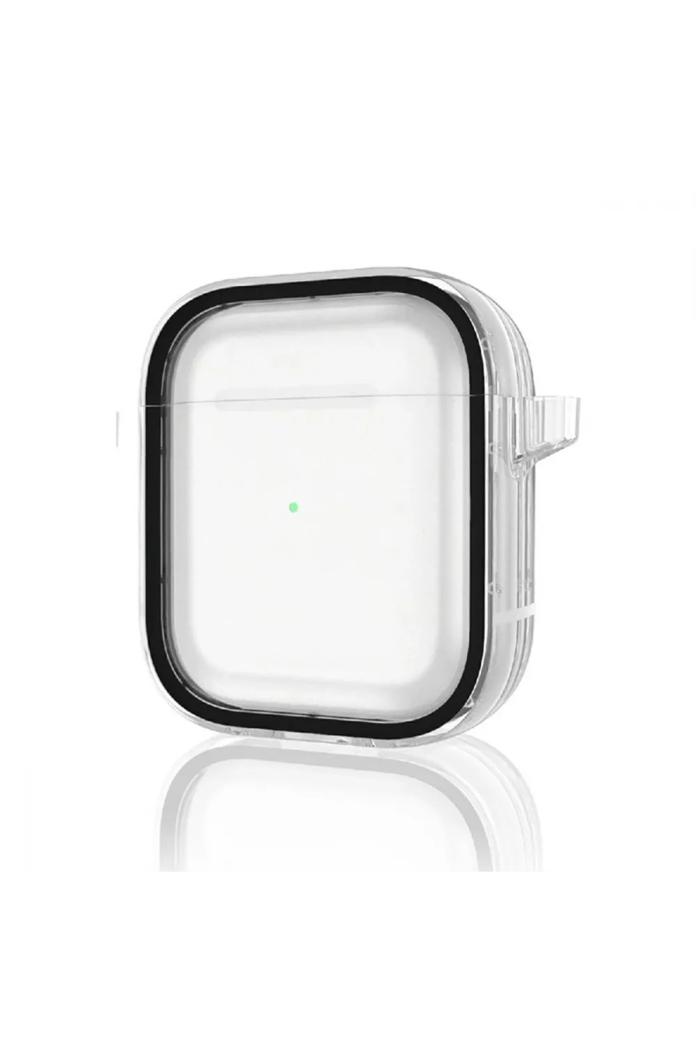 Apple Airpods 4 (4.nesil) Shiny Şeffaf Kılıf - Siyah