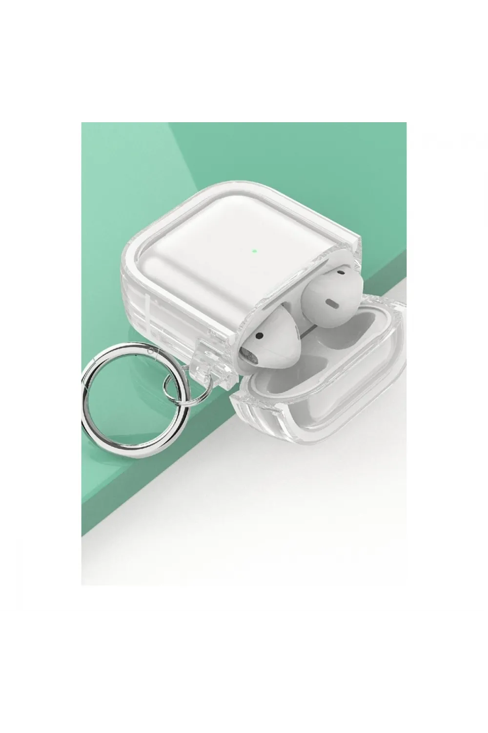 Apple Airpods 4 (4.nesil) Shiny Şeffaf Kılıf - Siyah