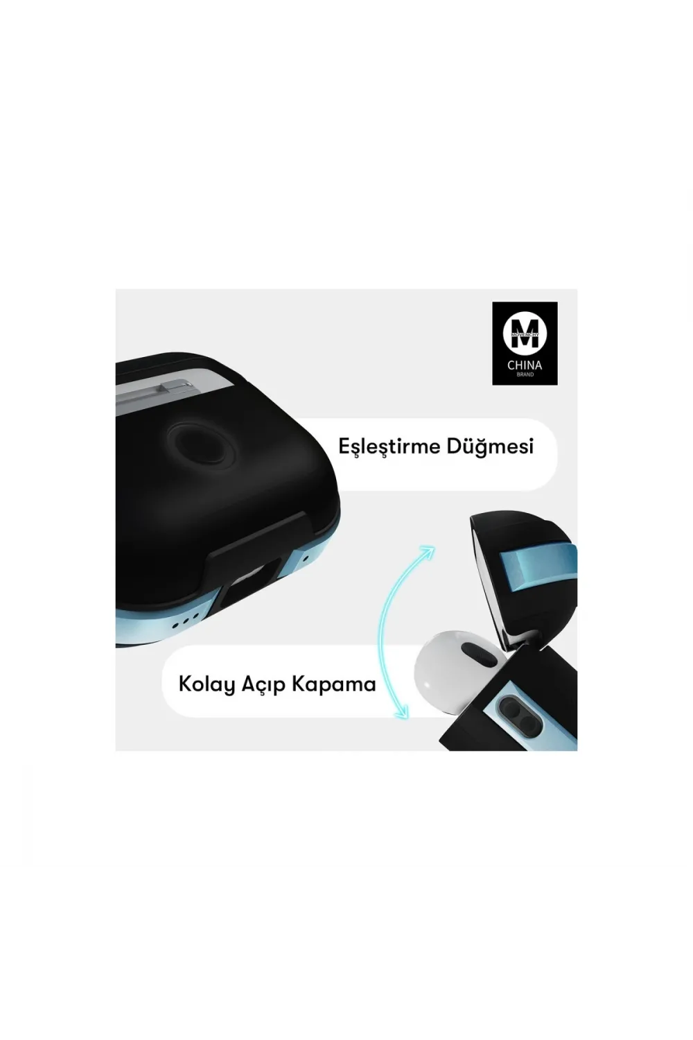 Apple Airpods Pro 2 (2.nesil) Mo-a8 Armor Kılıf - Rainbow