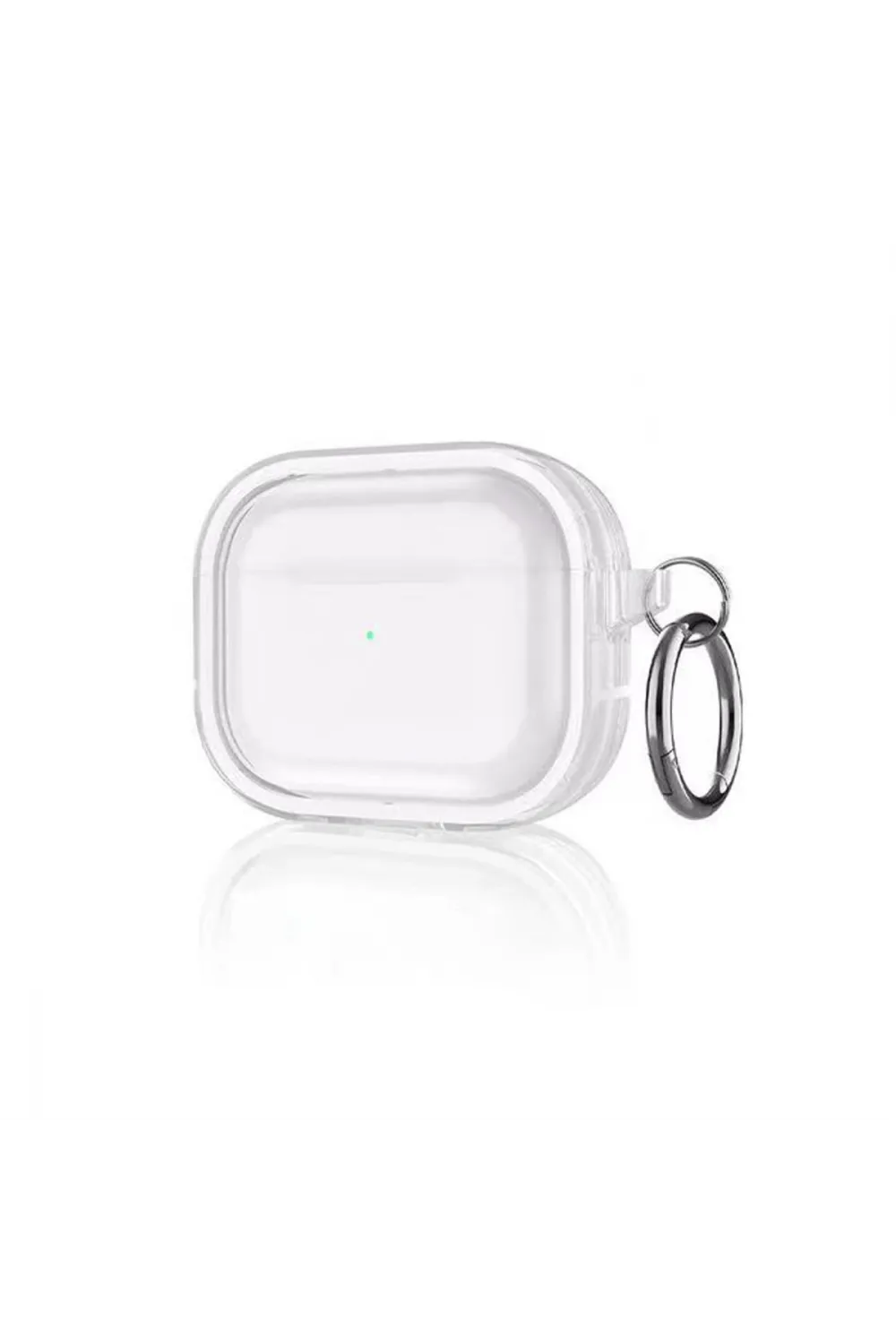 Apple Airpods Pro 2 (2.nesil) Shiny Şeffaf Kılıf - Beyaz