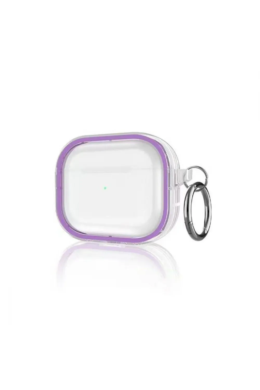 Apple Airpods Pro 2 (2.nesil) Shiny Şeffaf Kılıf - Mor