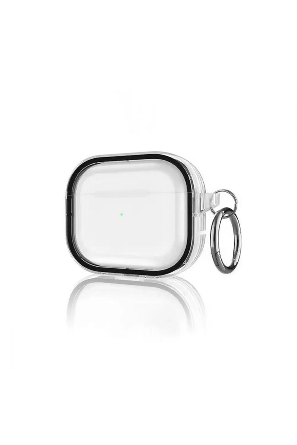 Apple Airpods Pro 2 (2.nesil) Shiny Şeffaf Kılıf - Siyah