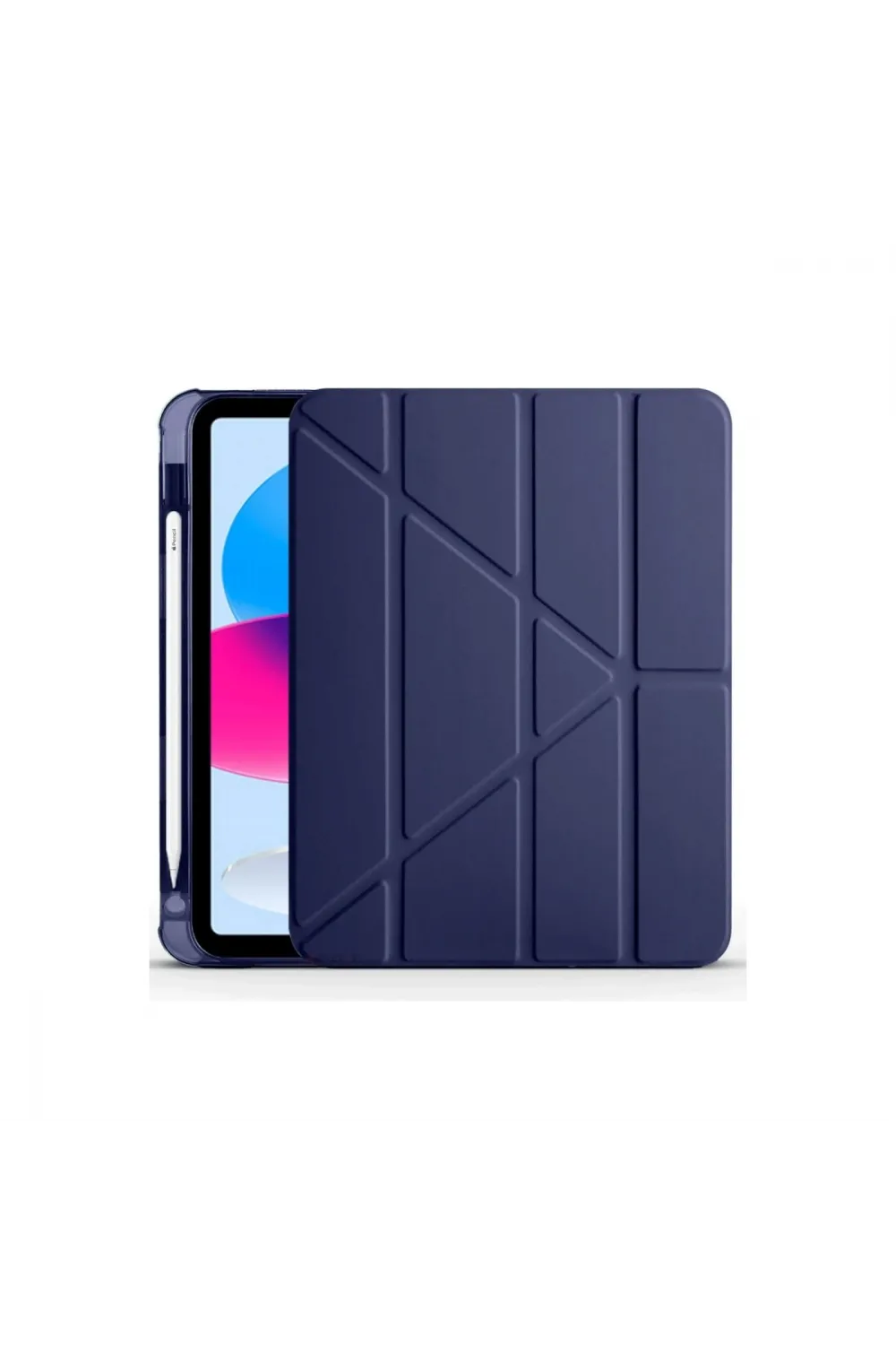 Apple İpad 2022 10.9 (10.nesil) Kılıf Kalemlikli Mars Tablet Kılıfı - Lacivert