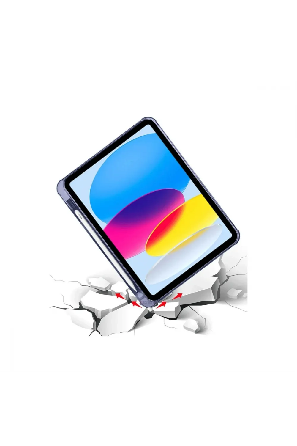 Apple İpad 2022 10.9 (10.nesil) Kılıf Kalemlikli Mars Tablet Kılıfı - Lavender