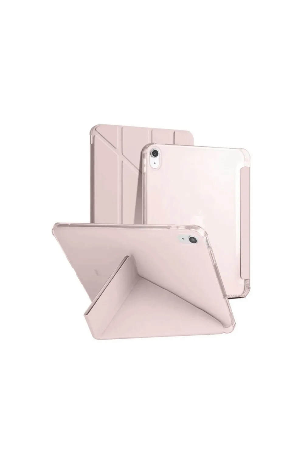 Apple İpad 2022 10.9 (10.nesil) Kılıf Kalemlikli Mars Tablet Kılıfı - Rose Gold