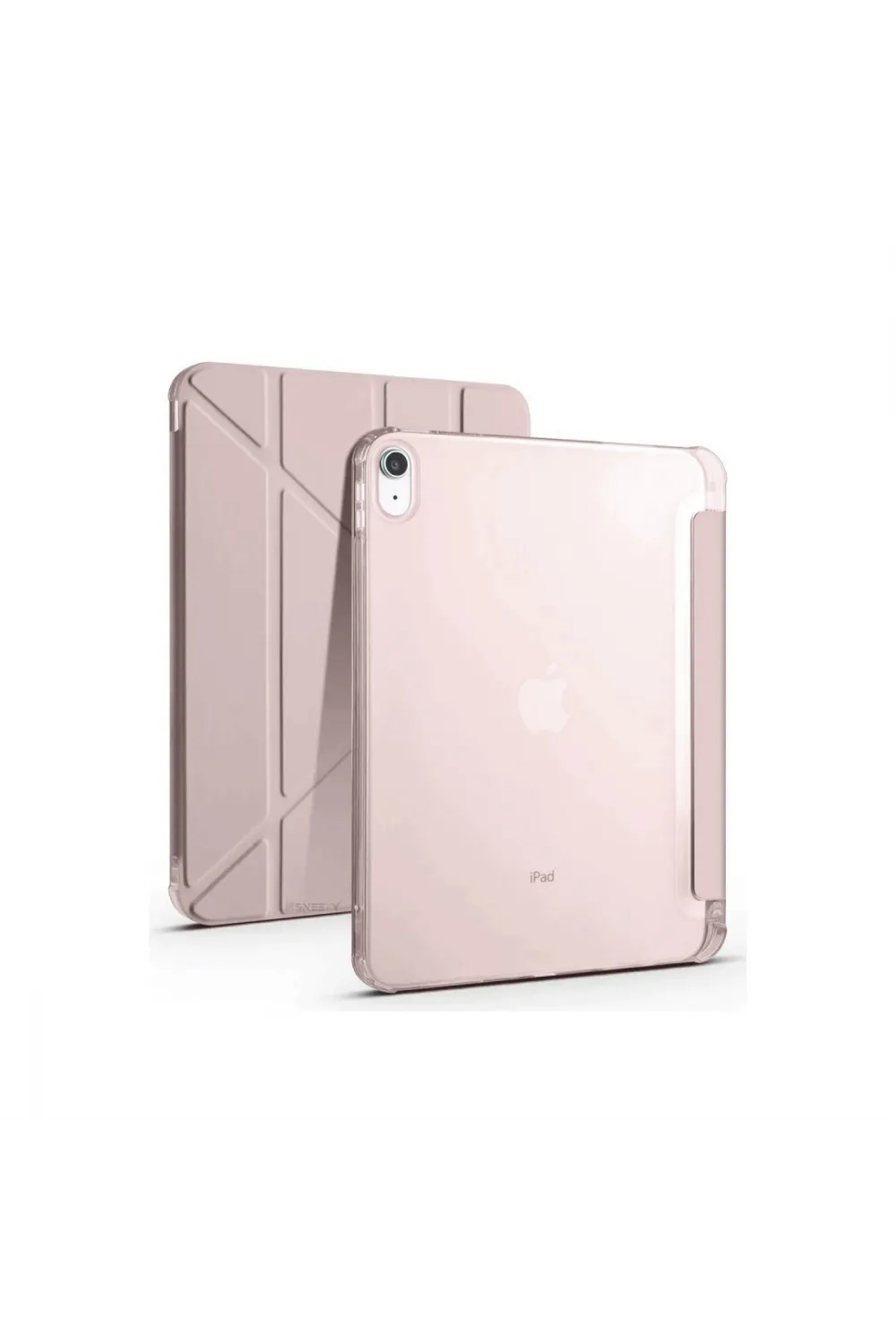 Apple İpad 2022 10.9 (10.nesil) Kılıf Kalemlikli Mars Tablet Kılıfı - Rose Gold