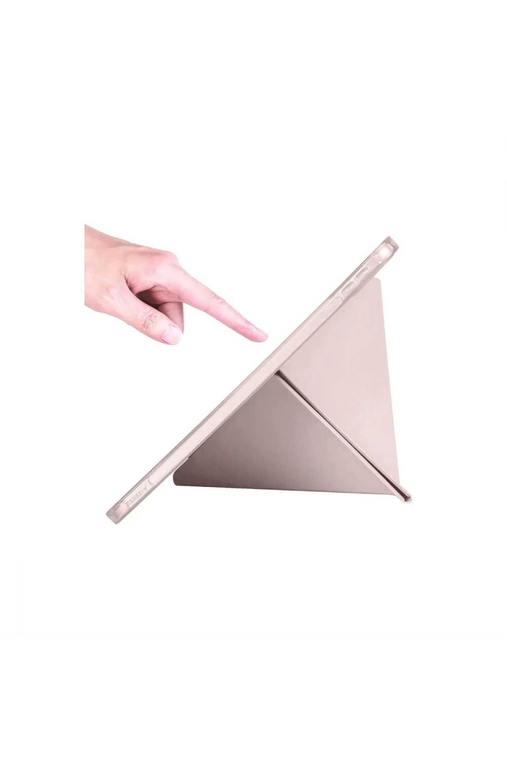 Apple İpad 2022 10.9 (10.nesil) Kılıf Kalemlikli Mars Tablet Kılıfı - Rose Gold