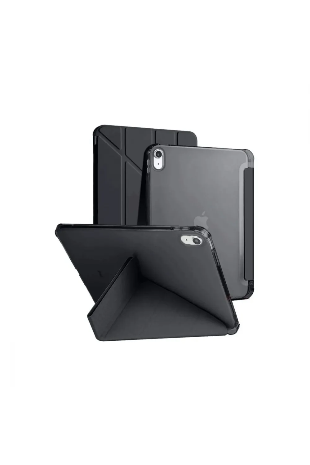 Apple İpad 2022 10.9 (10.nesil) Kılıf Kalemlikli Mars Tablet Kılıfı - Siyah