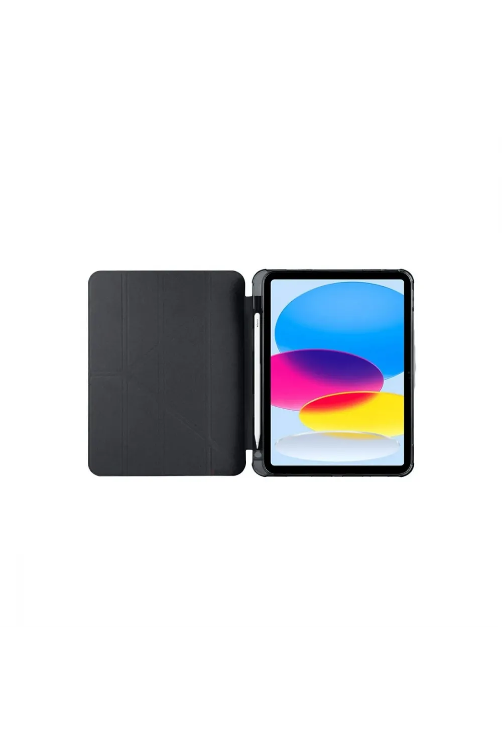 Apple İpad 2022 10.9 (10.nesil) Kılıf Kalemlikli Mars Tablet Kılıfı - Siyah