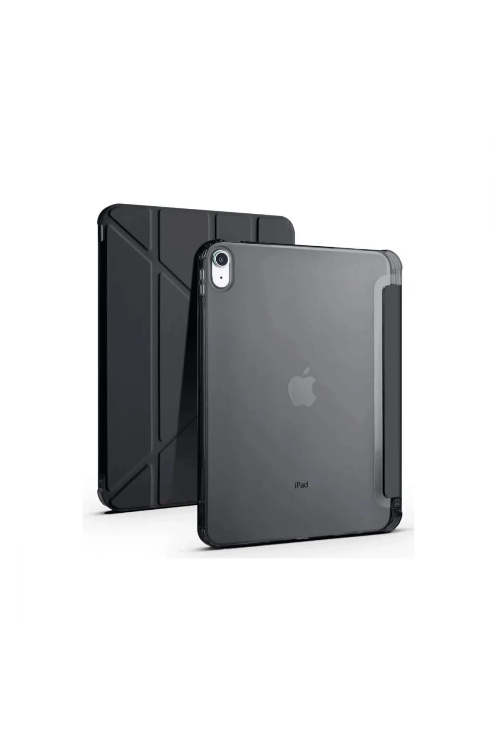 Apple İpad 2022 10.9 (10.nesil) Kılıf Kalemlikli Mars Tablet Kılıfı - Siyah