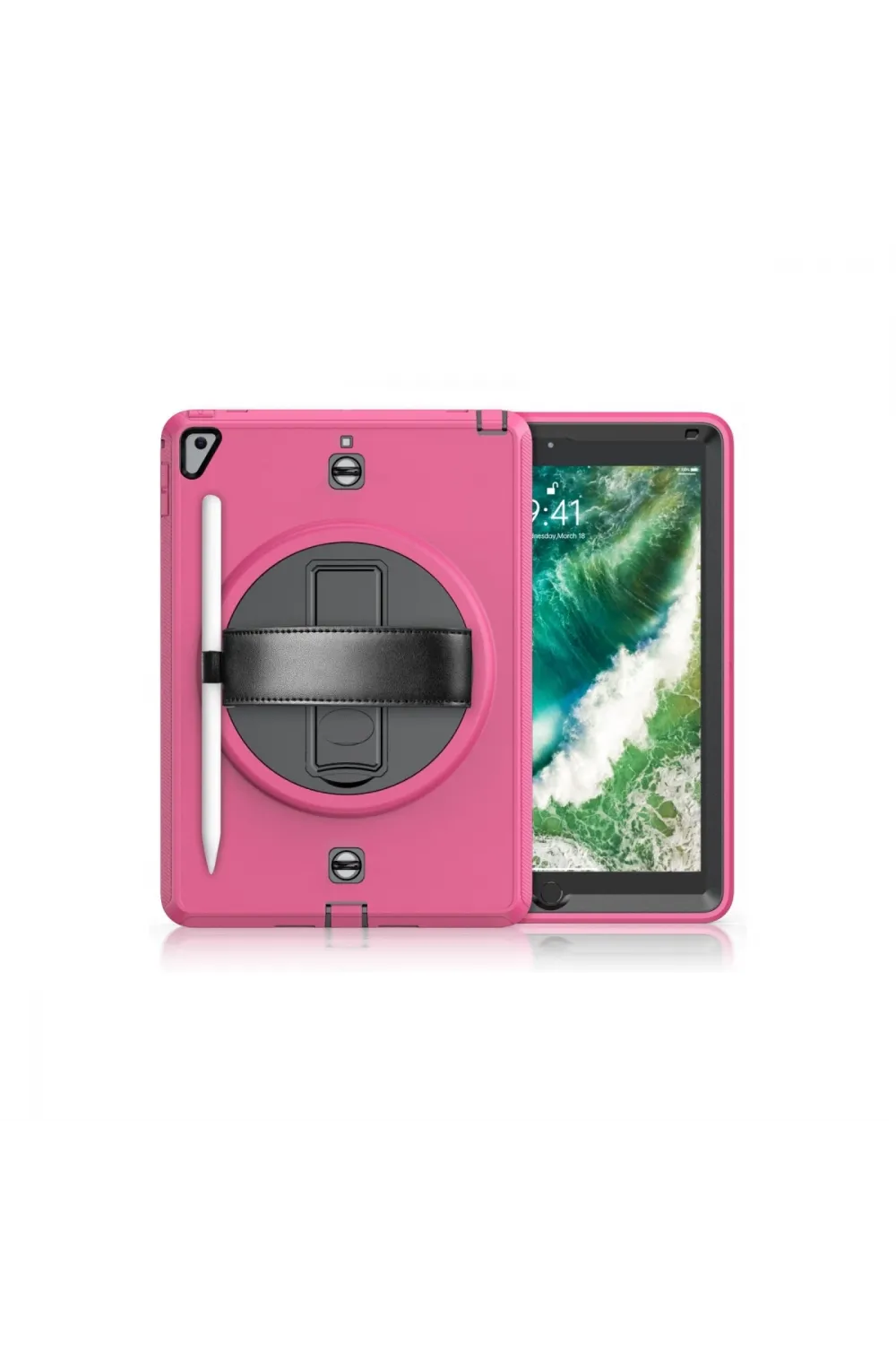 Apple İpad 5 Air 9.7 Kılıf Strap-c Otterbox Tablet Kapak - Pembe