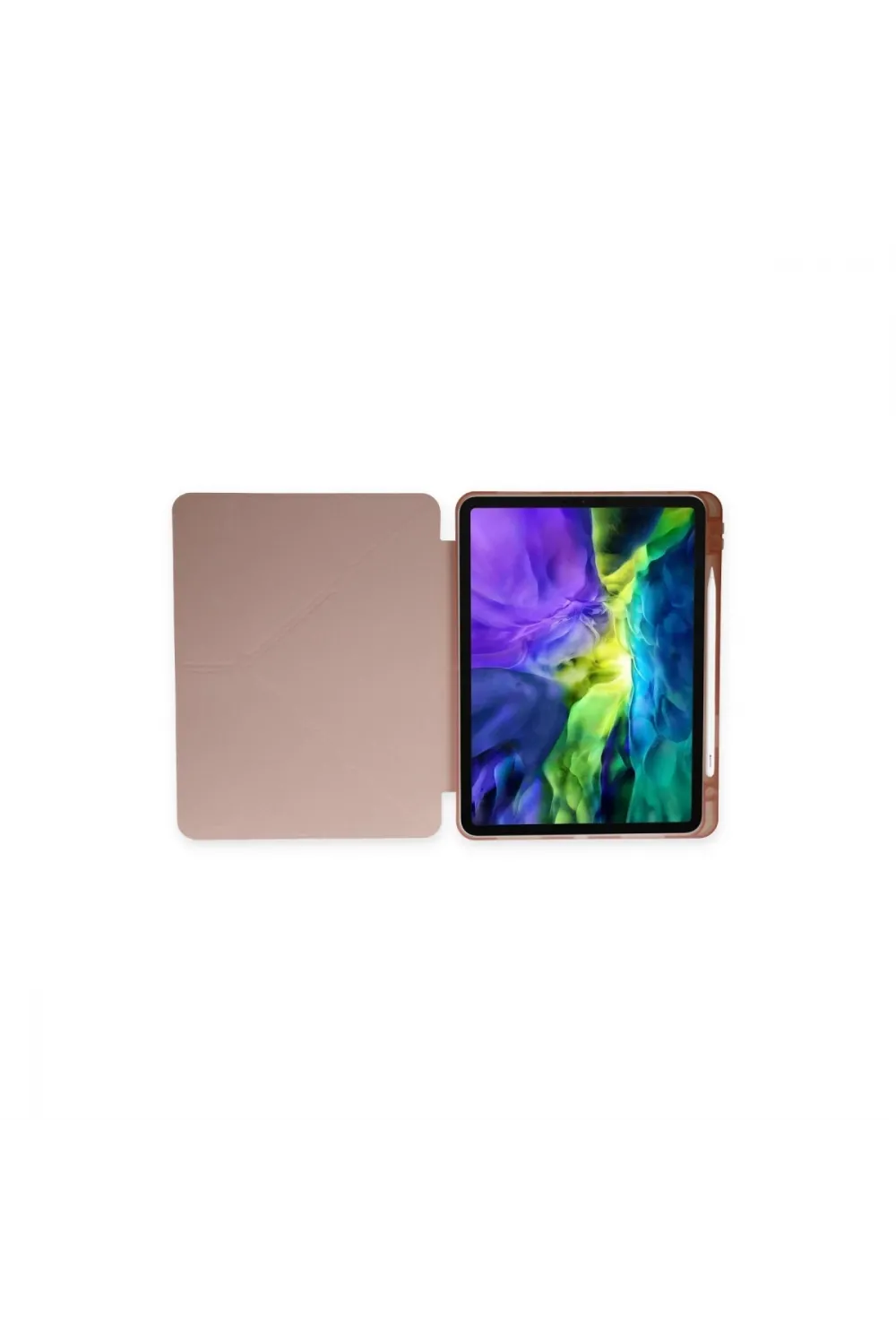 Apple İpad 9.7 (2018) Kılıf Kalemlikli Mars Tablet Kılıfı - Rose Gold
