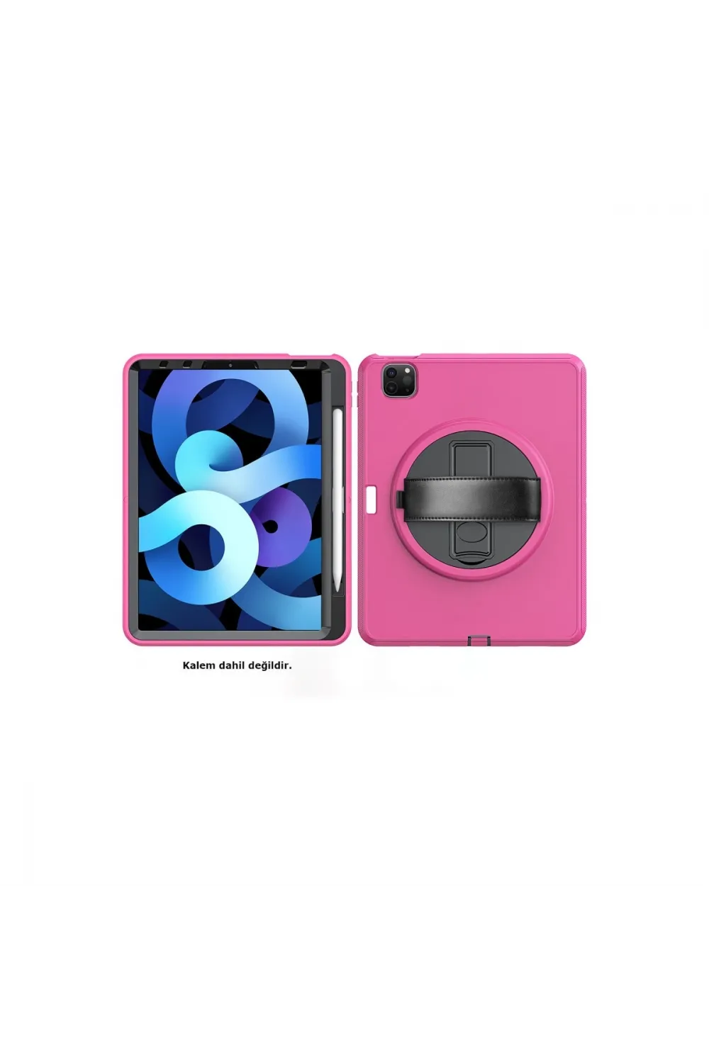 Apple İpad Pro 11 (2018) Kılıf Hand Strap Tablet Kılıfı - Pembe