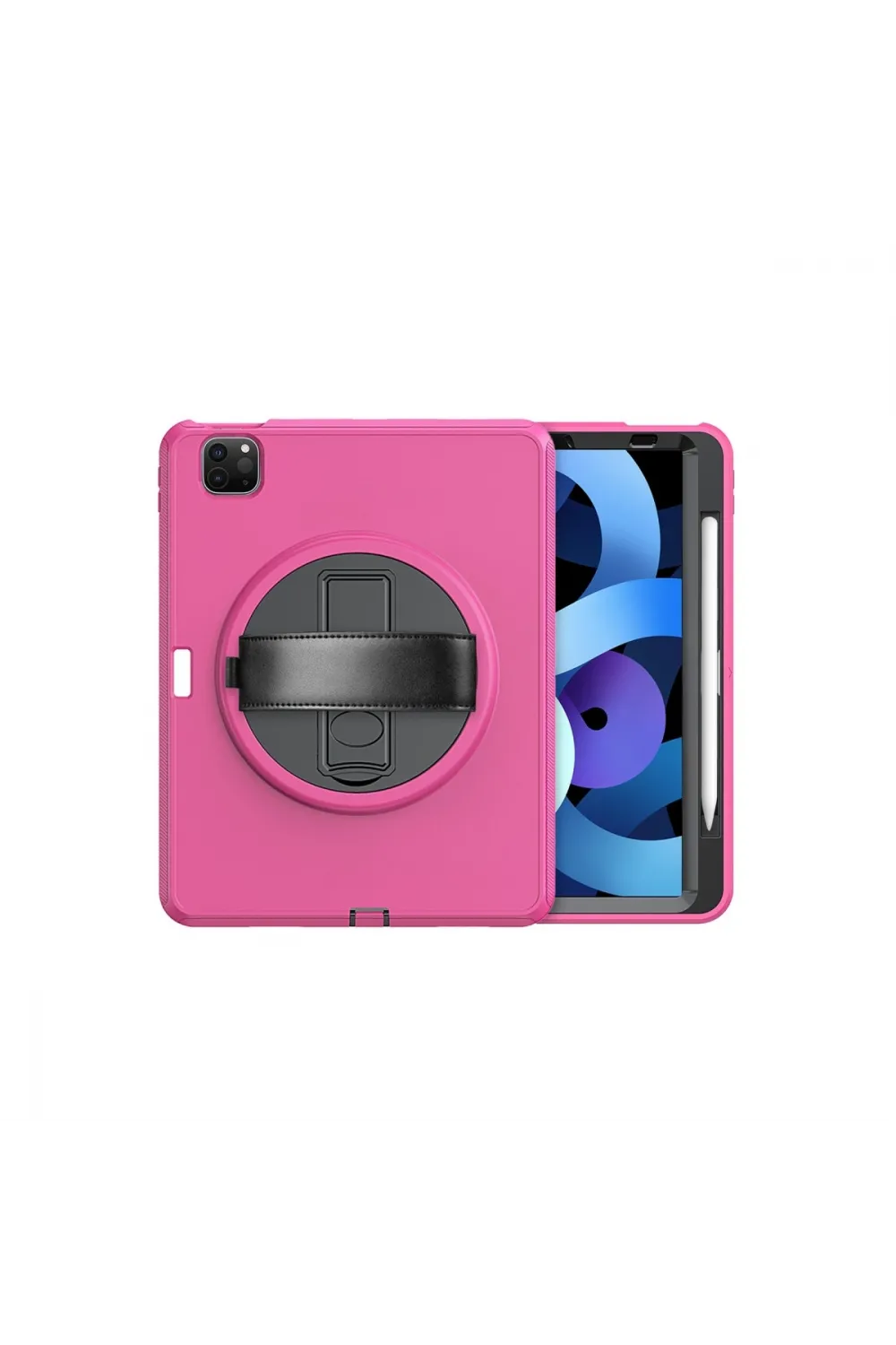 Apple İpad Pro 11 (2018) Kılıf Hand Strap Tablet Kılıfı - Pembe