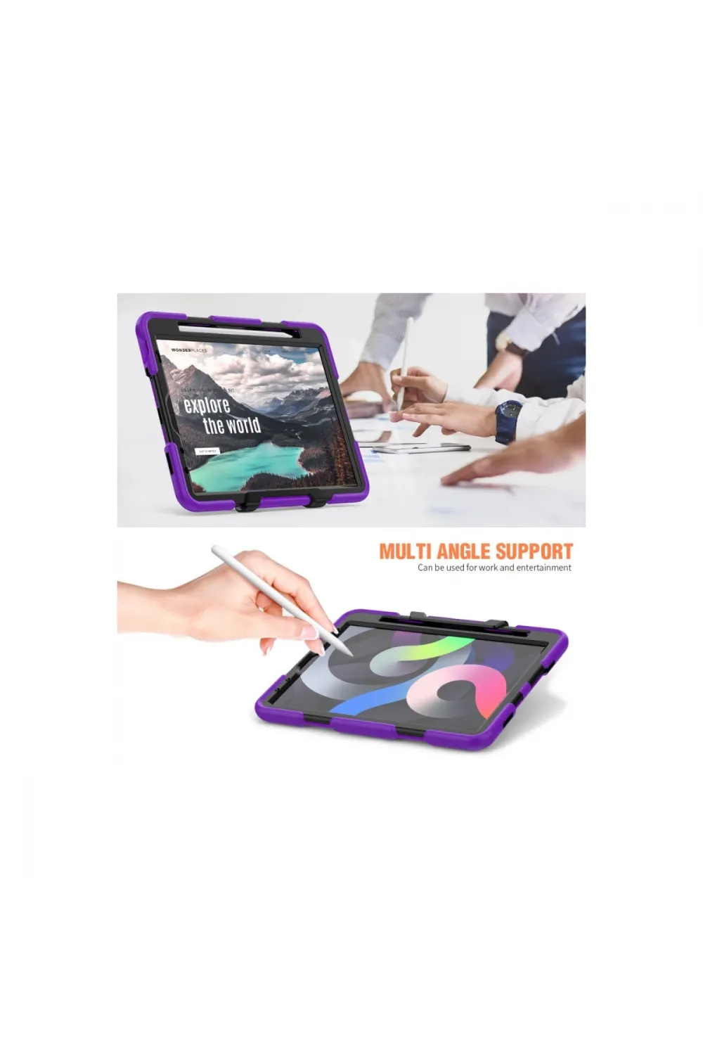 Apple İpad Pro 11 (2020) Kılıf Griffin Tablet Kapak - Mor