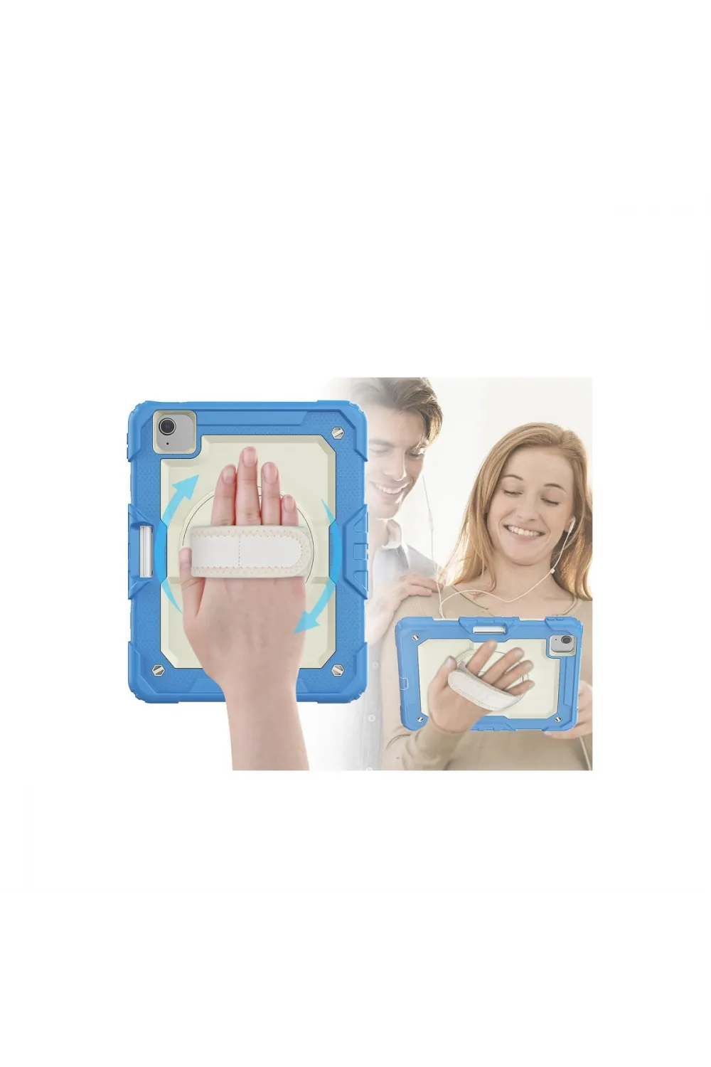Apple İpad Pro 11 (2020) Kılıf Strap New Tablet Kapak - Mavi