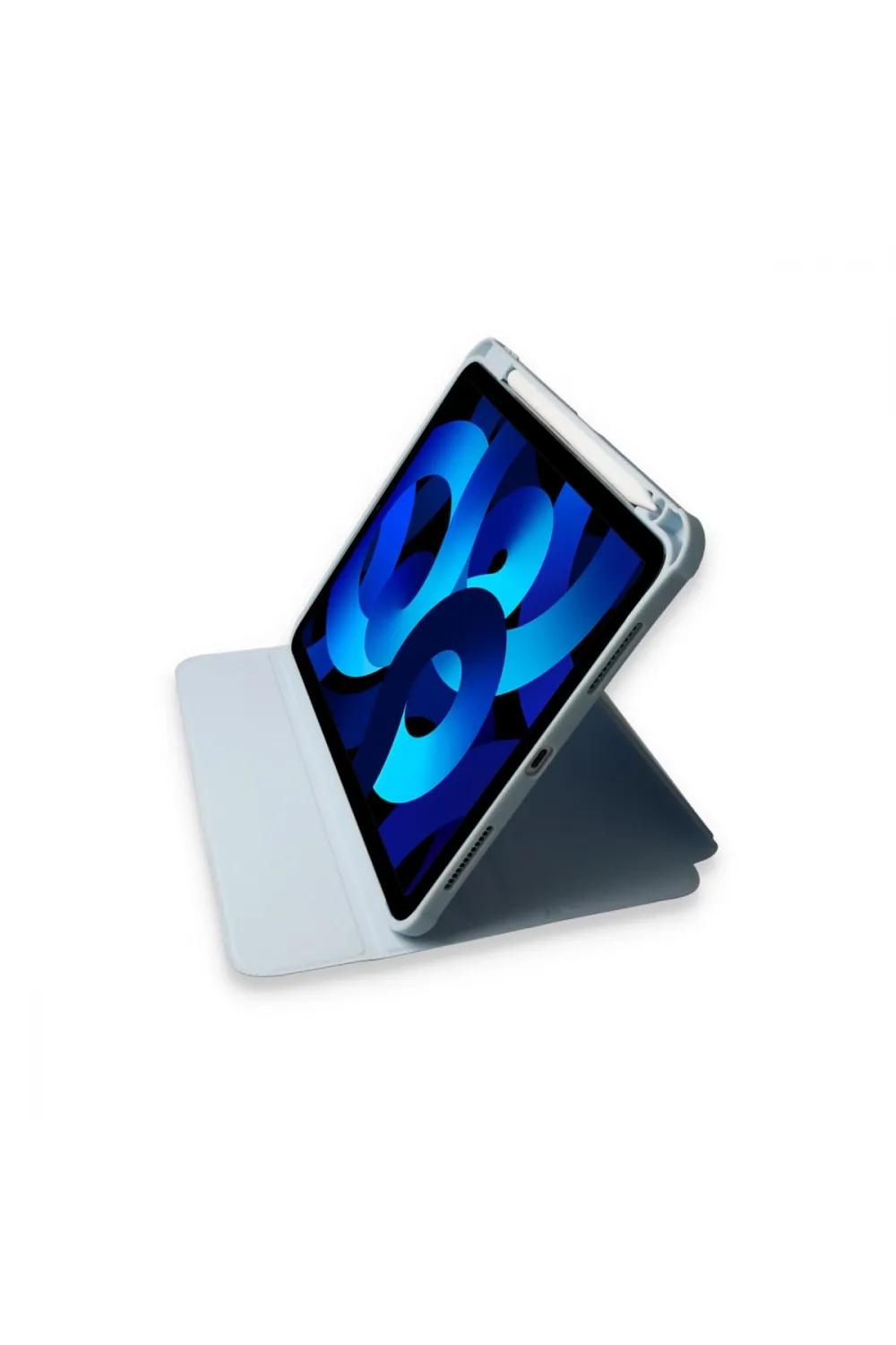 Apple İpad Pro 11 (2021) Kılıf Ling 360 Kalemlikli Tablet Kılıf - Mavi