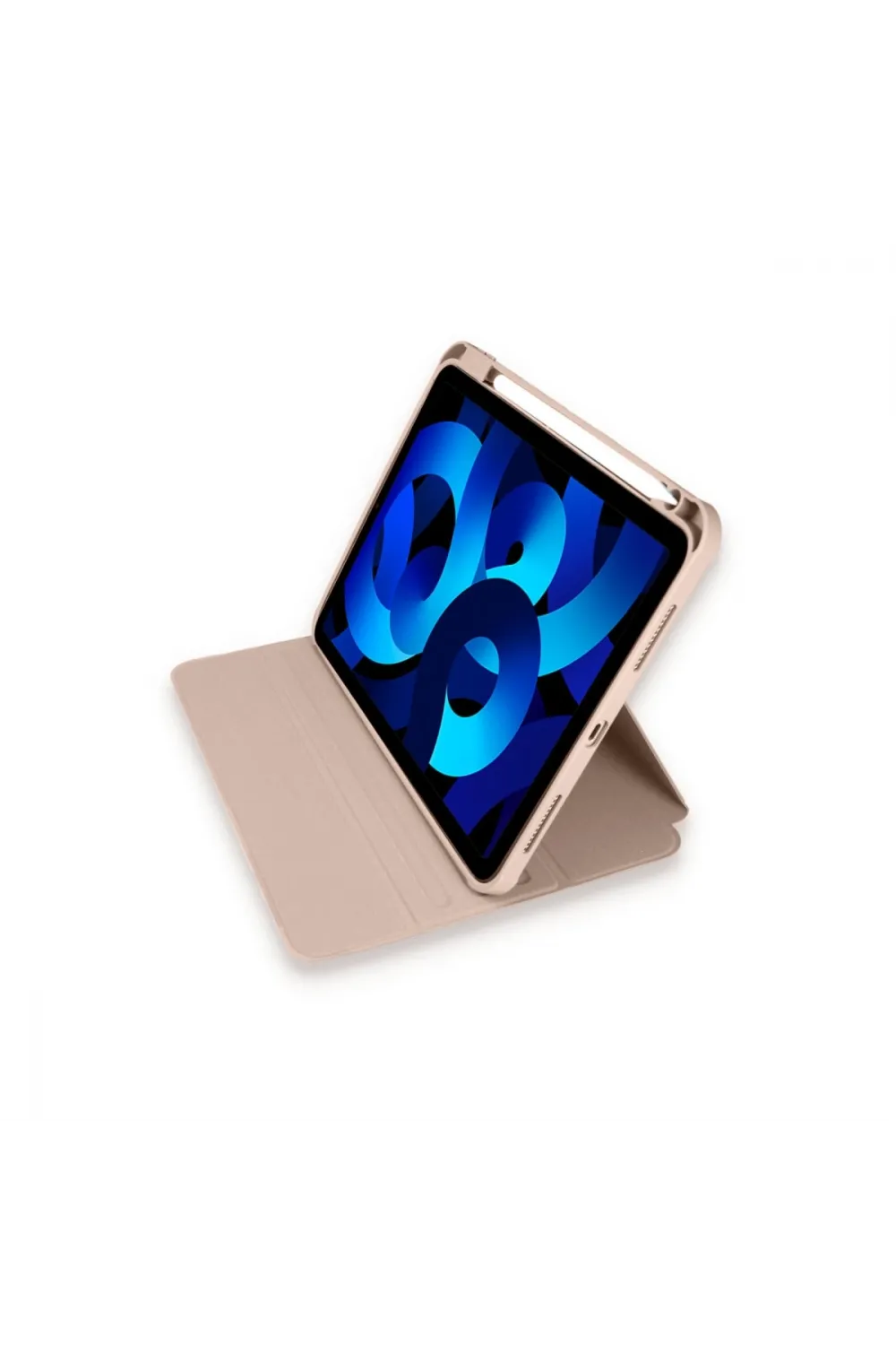 Apple İpad Pro 11 (2021) Kılıf Ling 360 Kalemlikli Tablet Kılıf - Rose Gold