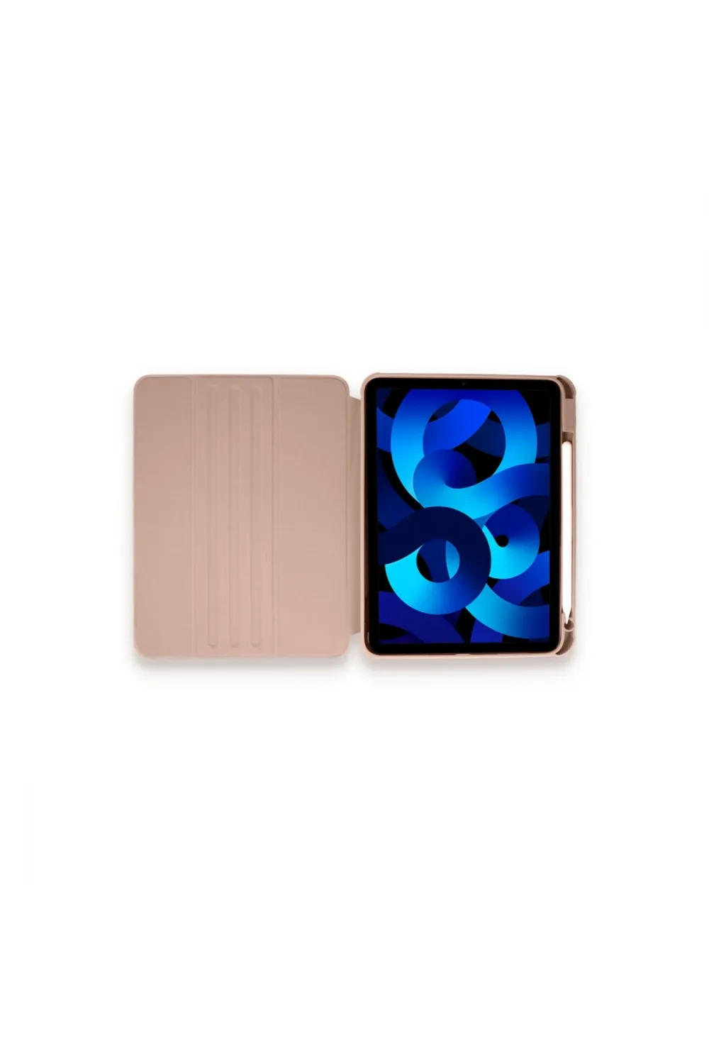 Apple İpad Pro 11 (2021) Kılıf Ling 360 Kalemlikli Tablet Kılıf - Rose Gold