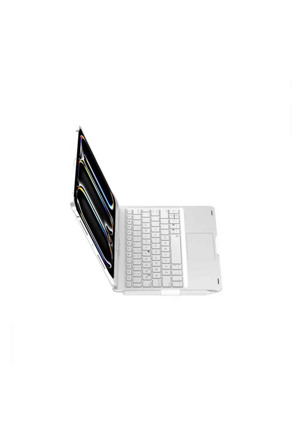 Apple İpad Pro 11 (2024) F11 Ats Kılıf Magic Dönen Klavyeli Tablet Kılıf - Gümüş