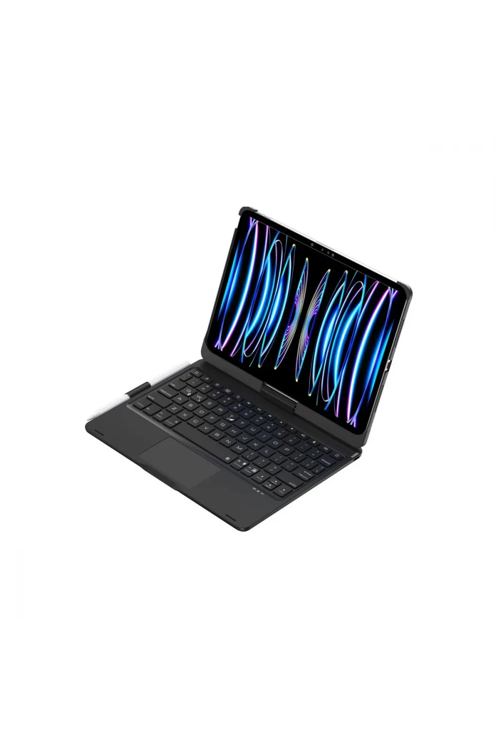 Apple İpad Pro 11 (2024) F11 Ats Kılıf Magic Dönen Klavyeli Tablet Kılıf - Siyah