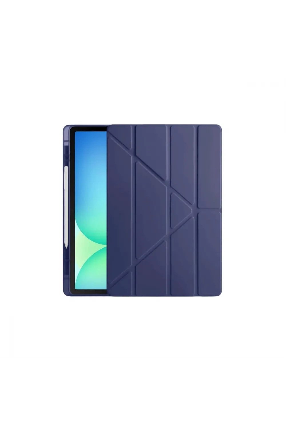 Apple İpad Pro 11 (2024) Kılıf Kalemlikli Hugo Tablet Kılıfı - Lacivert