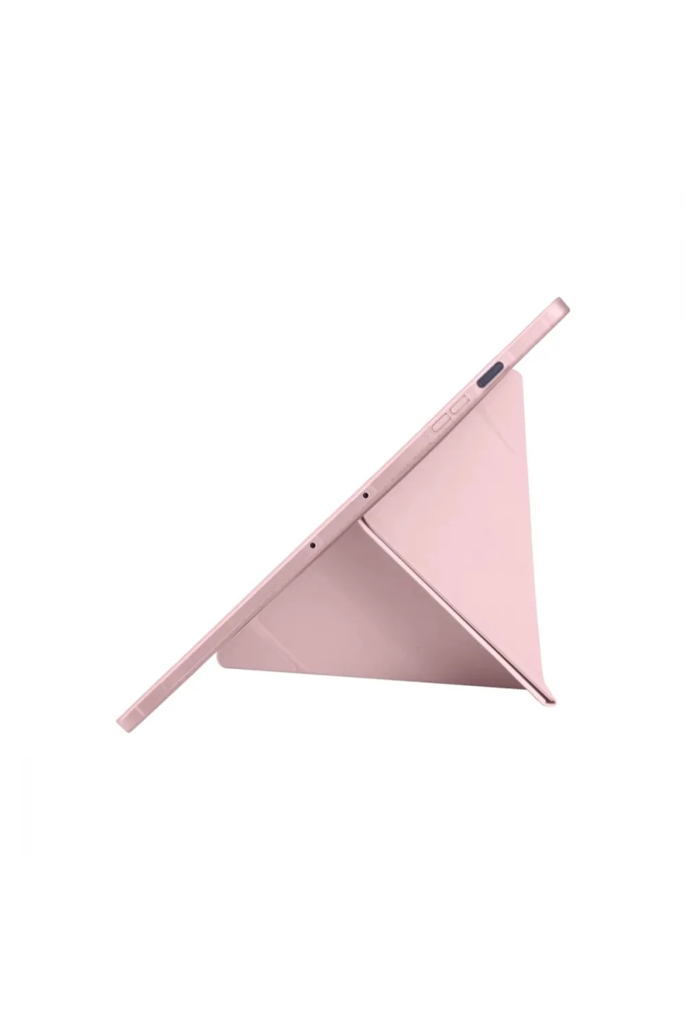 Apple İpad Pro 11 (2024) Kılıf Kalemlikli Hugo Tablet Kılıfı - Rose Gold