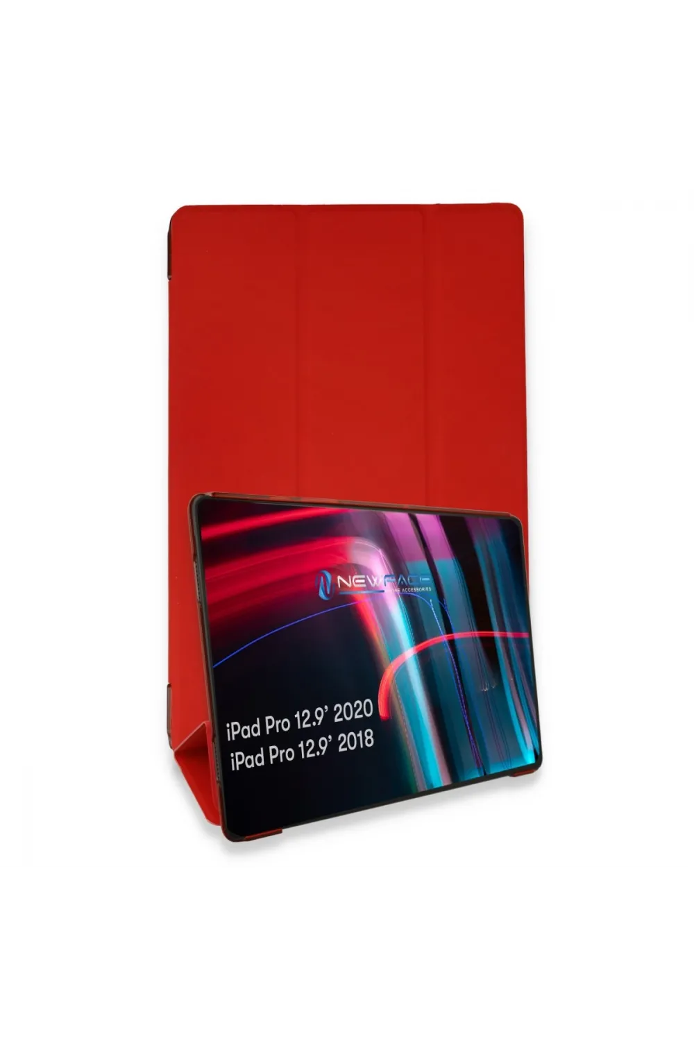 Apple İpad Pro 12.9 (2021) Kılıf Tablet Smart Kılıf - Kırmızı
