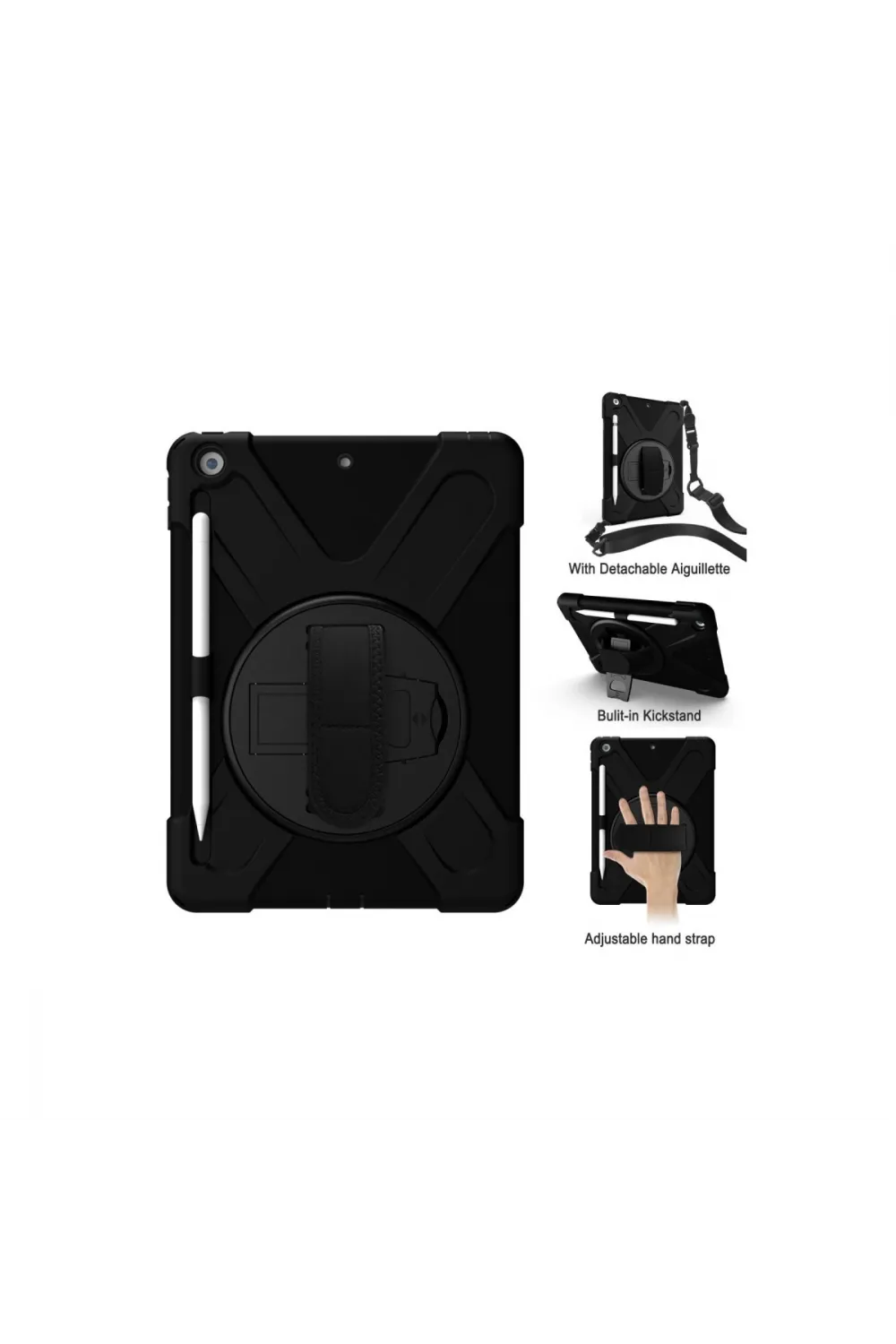 Apple İpad Pro 13 (2024) Kılıf Amazing Tablet Kapak - Siyah
