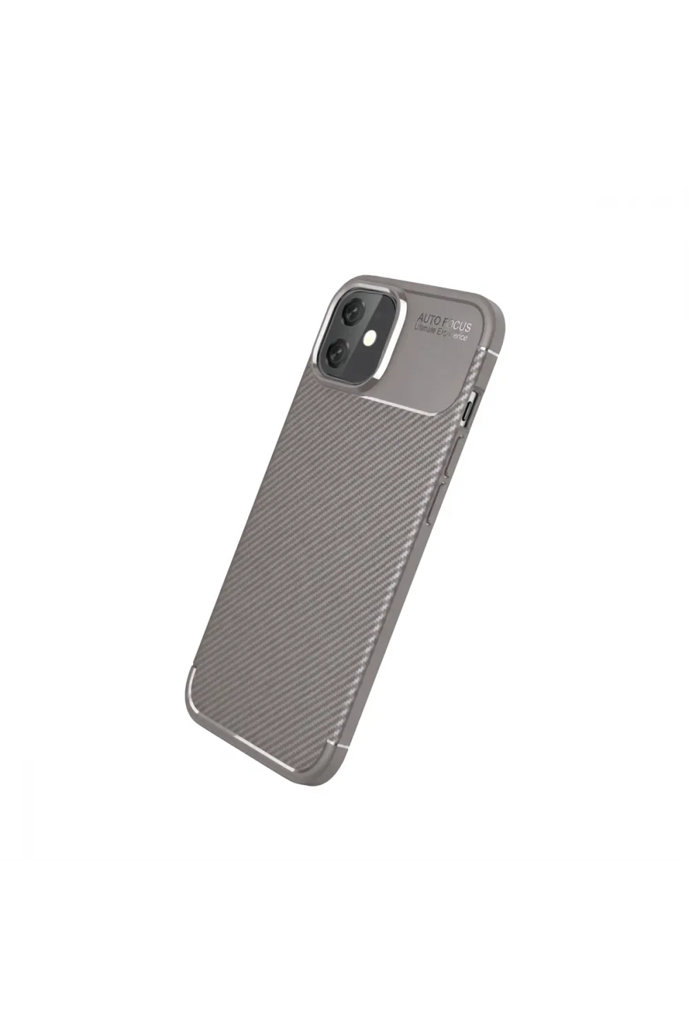 Apple İphone 11 Kılıf Auto Focus Karbon Kapak - Gri