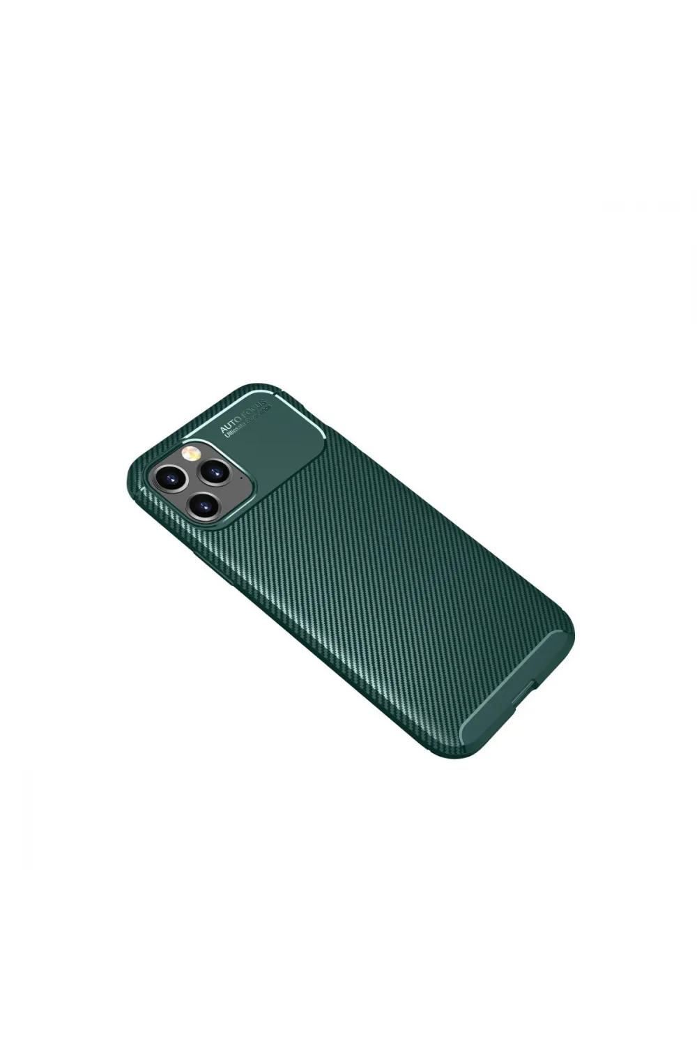 Apple İphone 11 Pro Kılıf Auto Focus Karbon Kapak - Yeşil