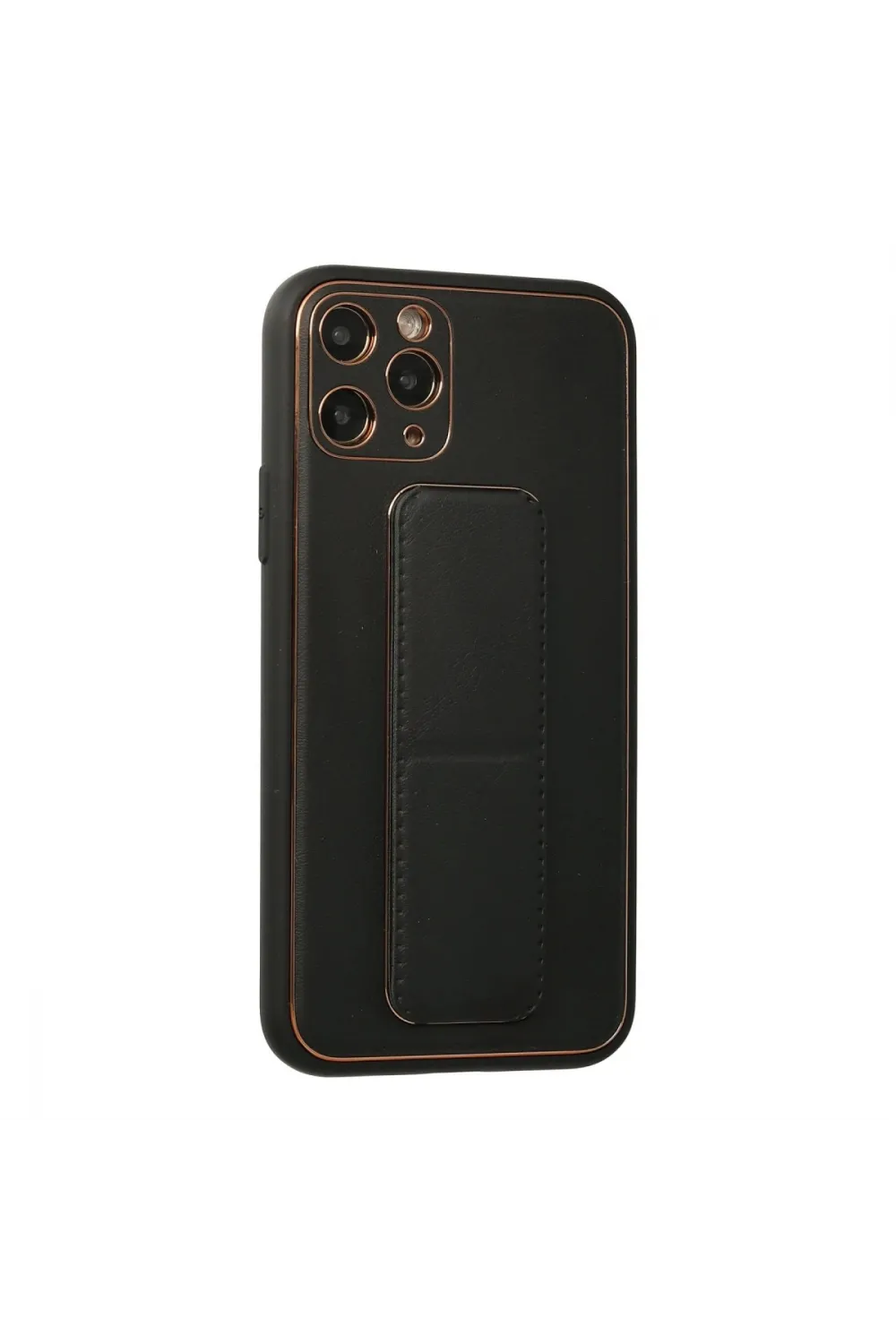 Apple İphone 11 Pro Kılıf Coco Deri Standlı Kapak - Siyah