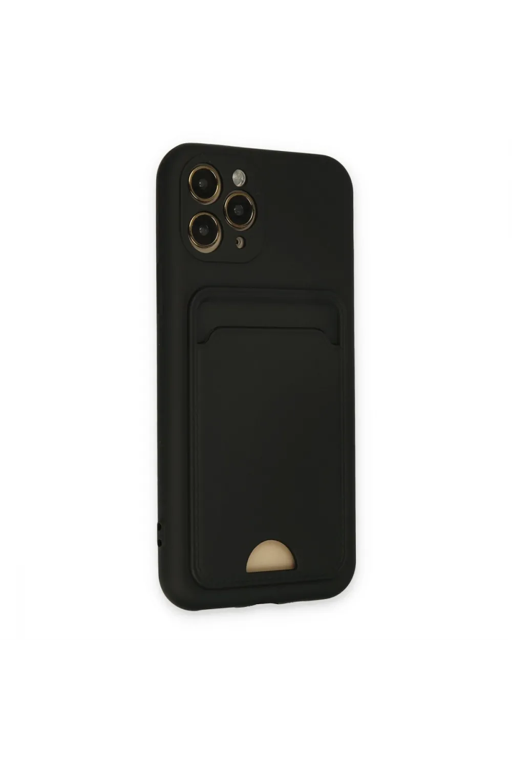 Apple İphone 11 Pro Kılıf Kelvin Kartvizitli Silikon - Siyah