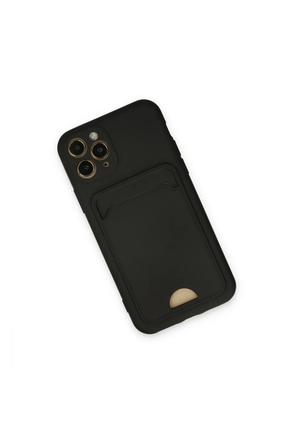 Apple İphone 11 Pro Kılıf Kelvin Kartvizitli Silikon - Siyah