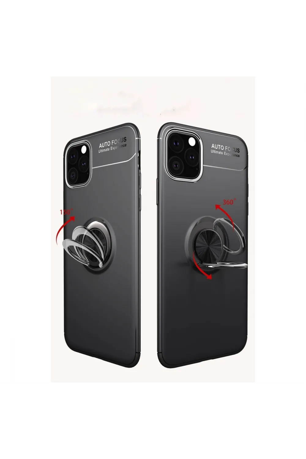 Apple İphone 11 Pro Kılıf Range Yüzüklü Silikon - Mavi
