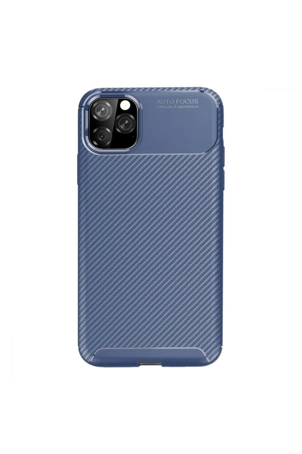 Apple İphone 11 Pro Max Kılıf Auto Focus Karbon Kapak - Lacivert