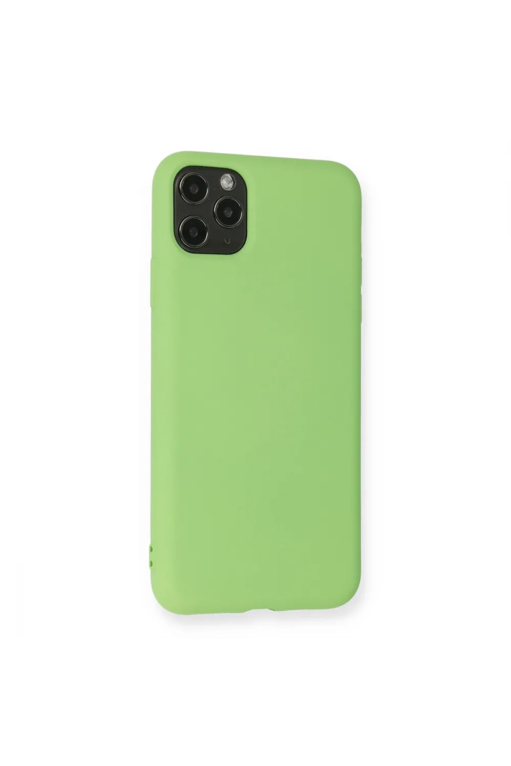 Apple İphone 11 Pro Max Kılıf Nano İçi Kadife Silikon - Yeşil