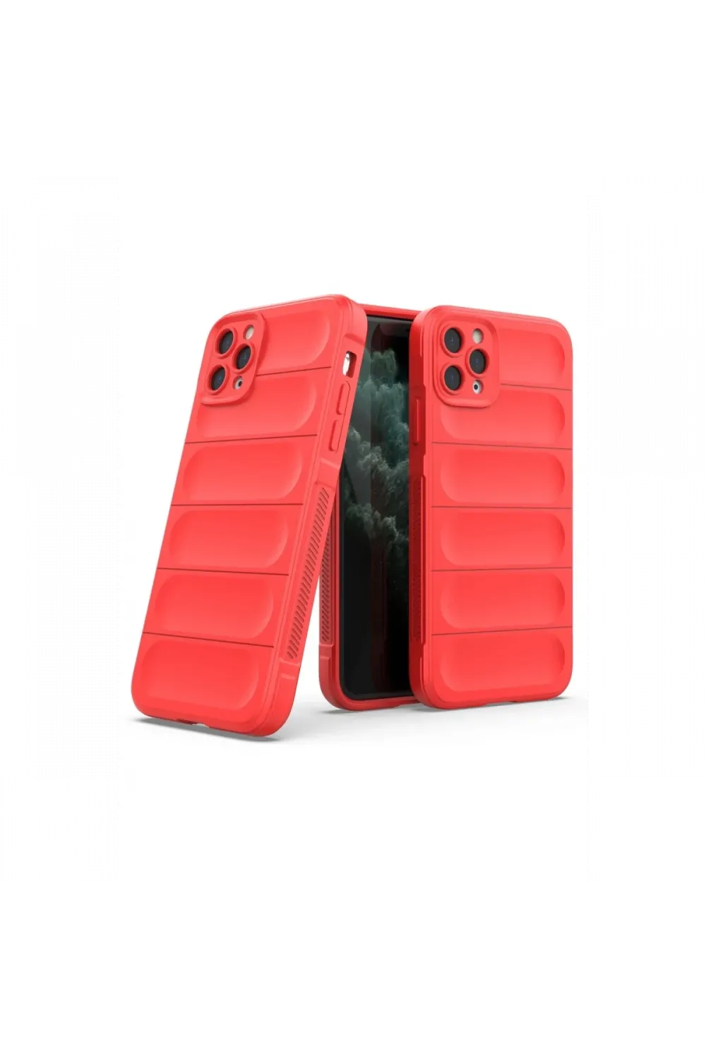 Apple iPhone 11 Pro Max Kılıf Optimum Silikon - Kırmızı
