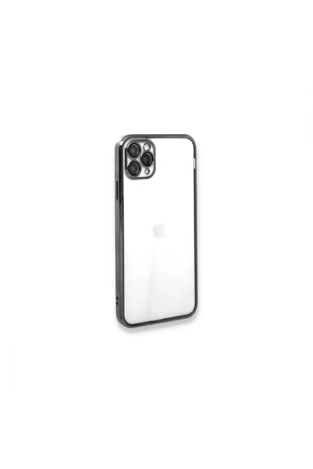 Apple İphone 11 Pro Max Kılıf Razer Lensli Silikon - Gümüş