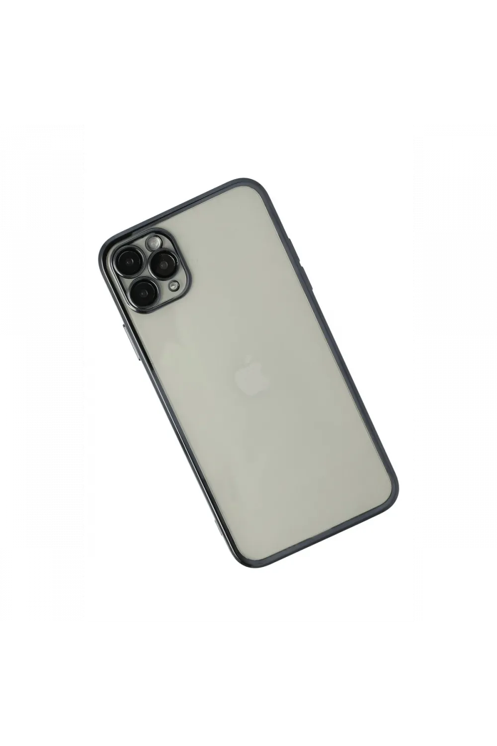 Apple iPhone 11 Pro Max Kılıf Razer Lensli Silikon - Siyah